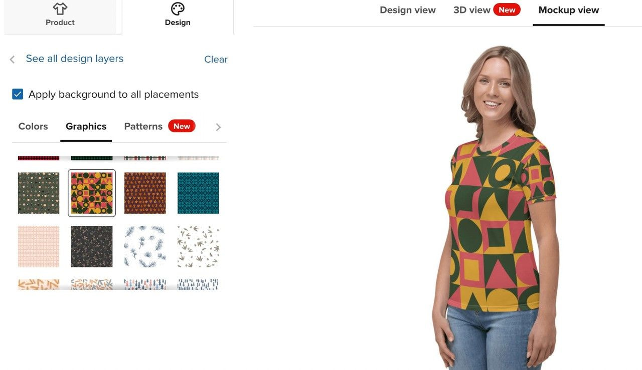 geometric pattern tshirt design